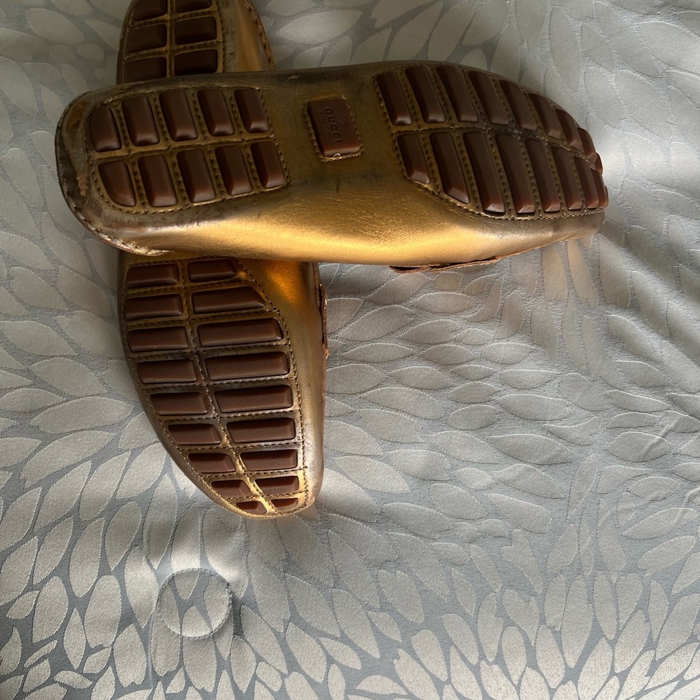 Gucci loafers size 8 - metallic bronze - Picture 3 of 4